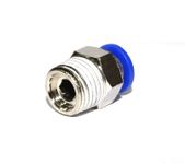 Pneumatic Connector 10mm Tubing OD 1/4 NPT Air Fittings Push To Connect Fittings Pneumatic Push in Connector,Male Air Line Fittings Quick Connect Air Hose Fittings for 3D Printer (2-Pcs)