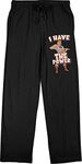 He-Man I Have The Power Mens Black Drawstring Sleep Pajama Pants-Small