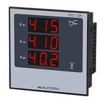 Multispan Corded Electric Volt-19N Three Phase Volt Meter, Multicolor