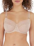 Freya Viva Lace Side Support Bra Lace Natural Beige Beige 38FF