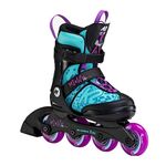 K2 Marlee Pro 30F0225 Inline Skates for Girls, Adjustable Sizes, Light Blue, Purple