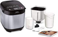 Tefal Breadmaker With Yoghurt Pot Accessory, 15 Hours Delay Start, Kitchen, 20 Auto Programs, Gluten-Free, Sourdough Bread, White Bread, Pizza Dough, Porridge, Brioche Bread, Crust Settings, PF240E40