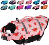 Doglay Dog Life Jacket, Dog Life Vest for Swimming Boating, Adjustable Puppy Life Jacket with Reflective Stripes, Superior Buoyancy Dog Swimming Vest for Small Medium and Large Dogs