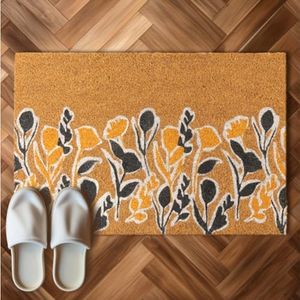 HOMELEVEL Paillasson Coco - Tapis Entree Exterieur et Interieur 40 x 60 cm avec Dos antidérapant - Grand paillasson Original personnalisé imprimé