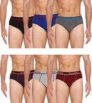 VIP Frenchie Men's Cotton Briefs (Pack of 6) (PRO_6_ASSTD_110_Color May Vary_XXXX-Large)