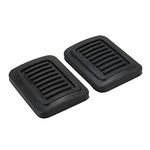 Brake And Clutch Pedal Pad Rubber Covers Compatible with 82-93 Dodge Ram 2 Pcs