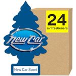 LITTLE TREES Air Fresheners Car Air Freshener. Hanging Tree Provides Long Lasting Scent for Auto or Home. New Car Scent, 24 Air Fresheners