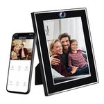 Hidden Camera Photo Frame, No Audio 2.4G&5G Spy Picture Frame Camera, 1080P HD Dual Band WiFi Camera, Indoor Nanny Cam with Motion Detection Live Feed for Family House Security up to 128GB