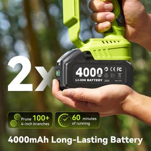 Supstable Mini Cordless Chainsaw – 8in & 6in Portable Electric Saw