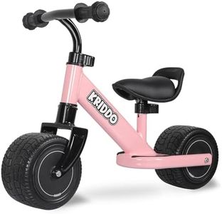 KRIDDO Baby Balance Bike Mini Cruiser Design with Wide PU Wheels for 1-3 Year Olds Ideal First Birthday Gift and Baby Toy, Pink