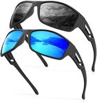 KALIYADI Sunglasses-Men Polarized Sports Sun-glasses: Mens Sunglasses Polarized UV Protection Driving Running Cycling Outdoor