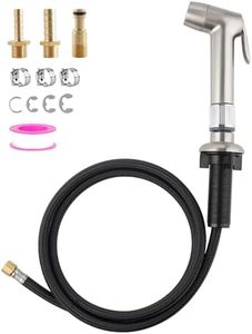2 Function Kitchen Sink Side Sprayer with Water Flow Restrictor Compatible with Moen Faucet Sprayer Replacement, Kitchen Faucet Sprayer Attachment with Water Hose, Brushed Nickel