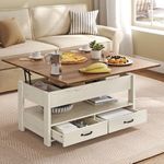 VASAGLE Coffee Table Lift Top, 3 in