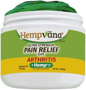 Hempvana Arthritis Pain Relief Gel, Ultra-Strength for Arthritis in Muscles & Joints. Enriched with Hemp Seed Oil, AS SEEN ON TV. Non-Greasy. Targeted Long-Lasting Relief. Works Fast, 3 Oz.