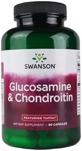 Swanson Glucosamine & Chondroitin - Nutrition Supplement Promoting Joint Integrity, Movement & Flexibility - Wellness Formula Supporting Daily Joint Maintenance - (90 Capsules, 900mg Each)