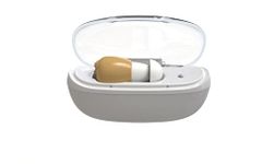 Fastwell F12 Rechargeable Hearing aid With Magnetic charging, Invisible The Smallest Mini hearing In the Canal Hearing Aid (BEIGE)