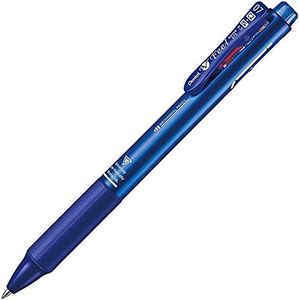 Pentel vFeel 3-in-1 Multifunction Ballpoint Pen And Pencil Black And Red Colour Ink 0.7mm Nib And 0.5 mm Pencil Metallic Blue Barrel (YBXWB375-MC)