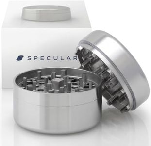 SPECULAR Solid 304 Stainless Steel Herb Grinder, 2.5 Inch Manual 3 Piece Kitchen Grinder, Medium Coarse Grind
