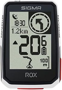 SIGMA SPORT ROX 2.0 White, Top Mount Set, Wireless Bike Computer with GPS & Navigation incl. OVERCLAMP BUTLER, Outdoor GPS Navigation for Pure Riding Pleasure