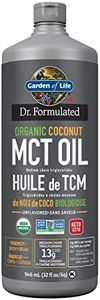 Garden Of Life Dr. Formulated 100% Organic Coconut Mct Oil (medium Chain Triglycerides) 946.0 Milliliter Unflavored. "13g of MCTs "Only from sustainably grown organic coconuts.
