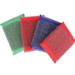 KBS Sponge Wipe Scrubber pad (Pack of 3) for Dish Washing Kitchen Cleaning Accessories Items Bathroom Toilet Tiles Cleaning Products Tools(Multi Color) (3-Sponge-with-Cover)