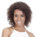 Vivica A Fox Hair Collection HH-Britta Human Hair Pure Stretch Cap Wig, 1B, 9.9 Ounce