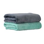 Yellow Weaves Super Soft Microfiber Hand Towels, Gym & Workout Towels 400 GSM, Set of 2, Multicolour