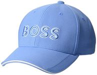 BOSS Men's Technical Pique Logo Cap, Provence Blue, One Size