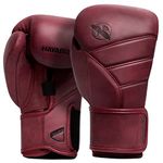 Hayabusa T3 LX Leather Boxing Gloves Men and Women for Training Sparring Heavy Bag and Mitt Work - Crimson, 16 oz