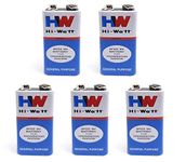 Scriptronics® Hi-Watt 9v Battery Zinc Carbon Battery With Long Life General Purpose Battery For Educational Projects (Pack of 5)