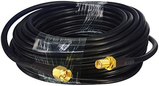 YILIANDUO 10M/32,8ft Câble d'extension SMA Câble Coaxial RG58 à Faible Perte Câble d'extension d'antenne SMA Mâle à Femelle Pour 3G 4G LTE Routeur LAN sans Fil GPS Antenne WiFi Radio (pas pour TV)