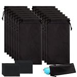 UgyDuky 100pcs Microfiber Eyeglasses Pouches Bag Glasses Sunglasses Case with 100pcs Cloth