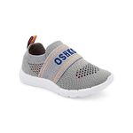 OshKosh B'Gosh Unisex-Child Powell Sneaker, Grey, 8 Toddler