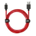 JuicEBitz 2m/6ft FAST 2.4A Micro USB Charger Cable compatible with Android Phones & Tablets: Samsung Galaxy A10 S7 S6 S5 Tab S2 TabA/LG W30 K50 / Cubot/HTC/Sony Xperia (Red)