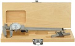 Fowler 52-008-700-0, Machinist Dial Caliper and Depth Attachement Set (White)