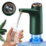 Automatic Water Dispenser Pump, Water Dispenser for 5 Gallon Bottle, Food Grade Silicone Tube Water Dispenser, Portable Drinking Water Bottle Pump with USB Rechargeable Battery for Home Office Outdoor