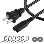AC Power Cord 10FT(1 Pack), 2 Prong