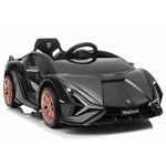 Kids Republic Officially Licensed Lamborghini SIAN 12V Ride-On Car for Kids with Remote Control, LED Lights, MP3 Player, and Battery Power (Black)