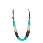 DCA Multicolor Multistring Indian Western Designer Fancy Latest Trendy Handmade Fashion Jewellery Necklace Ffor Women and Girls(4049)