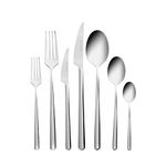 Karaca Boreas 12 Person Cutlery Set, 84 Pieces, Stainless Steel Tableware Ensemble for Exquisite Tableware