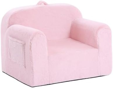 Givjoy Toddler Chair Plush Kids Couch, Comfy Kids Sofa Toddler Lounger Chair for Bedroom, Convertible Toddler Couch for Girls and Boys, Reading Chair for Kids