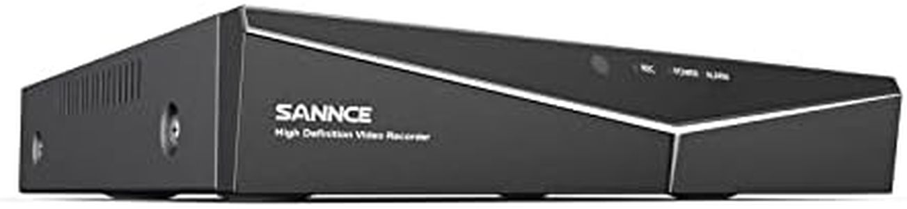 SANNCE DVR 8 Canales 1080P HD 5 en 1 para Sistema de Vigilancia Grabadora Kit de Seguridad para el Hogar con Cable Grabador de Video Digital, CCTV Admite CVBS/AHD/TVI/CVI/IP
