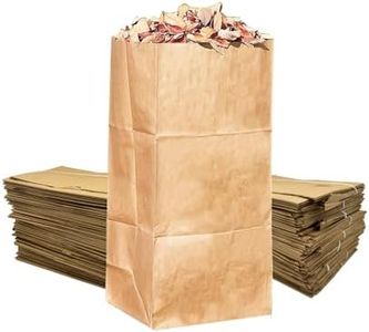 Rocky Mountain Goods Yard Waste Bags - Large 30 Gallon Brown Paper Leaf Bags for Yard/Garden - Environmental Friendly Lawn Bags - Tear Resistant Refuse Yard Bags - Heavy Duty 2 Ply Self Standing (5)