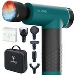 Antelope by Beurer Reload Massage Gun with Hot and Cold Function, Muscle Massager for Trigger Points, 5 Massage Heads, 5 Intensity Levels up to 3000 U per min, Wireless, Includes Storage Case