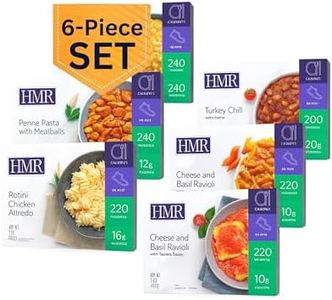 HMR Top 6 Entrée Pack, Pre-Packaged Lunch or Dinner to Support Weight Loss, Pack of 6 Ready to Eat Meals, 10-20 grams of Protein per Entrée, Low Calorie Food, 7-8 oz Servings per Meal