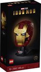 LEGO Marvel Avengers Iron Man Helmet 76165; Brick Iron Man Mask for Adults to Build and Display, Creative Challenge for Marvel Fans (480 Pieces)