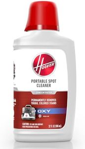 Hoover Oxy Portable Spot Cleaner Solution, 32 oz., Fresh Air Scent, Portable Cleaning Solution, Removes Tough Colored Stains from Carpet and Upholstery, Designed for Hoover CleanSlate Spot Cleaners