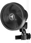 AC Infinity CLOUDRAY A6, Grow Tent Clip Fan 6” with 10-Speeds, EC-Motor, Weatherproof IP-44, Quiet Hydroponics Circulation Cooling (Black, Manual Swivel)