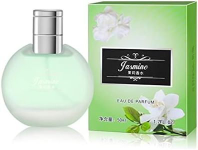 Fragrance Perfume, Perfume 50Ml Fantastic Female Original Perfume Atomizer Perfume Bottle Flower Fruit Fragrance Flower Scent Perfume for Women Lady Girl Gift(Jasmine)