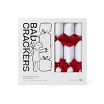 Rude Christmas Crackers - Adult Christmas Crackers with Rude Jokes - Pack A (6 pack) by Bad Crackers